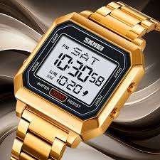 SKMEI 2149 Electronic Watch for Men Square Steel